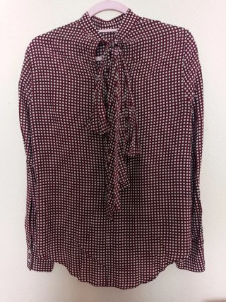 Blusa Estampada con Lazo de Zara