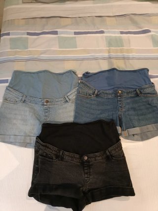 Lote de 3 Pantalones Cortos Premamá