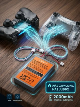 Batería 2000mAh para Mando Sony PS4 (AYRST)