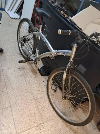 Bicicleta Plegable Topbike Plateada