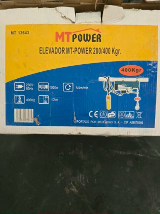 Elevador Eléctrico MT-Power 200/400kg