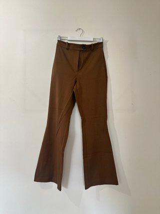 Pantalón Flare ZARA Marrón