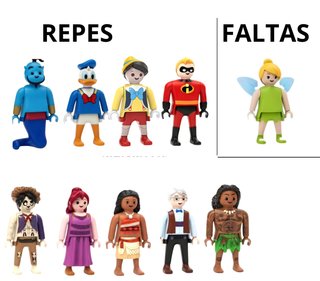 Figuras Kinder Disney para intercambio