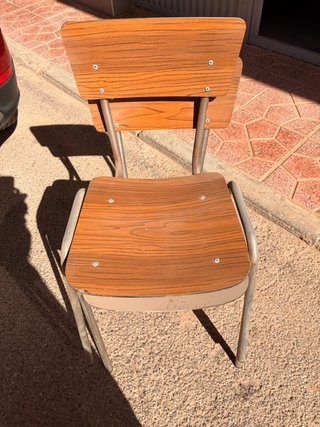 Silla de cafetería estilo rústico