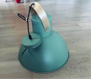 Lámpara de techo colgante verde 39 cm