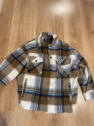 Chaqueta Oversize Zara Cuadros