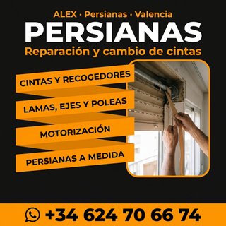 Reparación de persianas y cambio de cintas