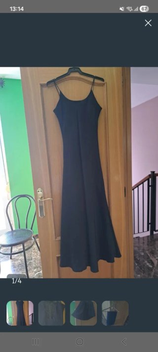 Vestido largo negro de fiesta