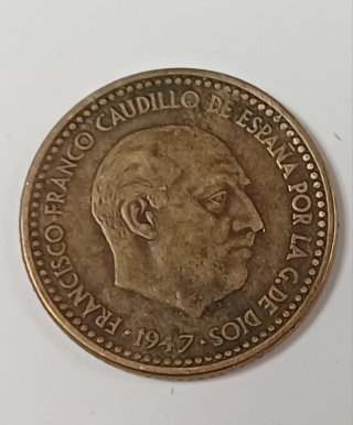 Moneda 1 Peseta 1947 Estrella 52