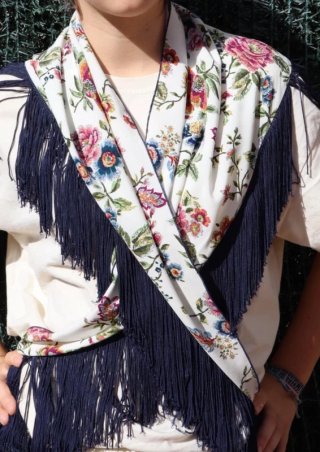 Mantón de Flamenca , estampado Floral