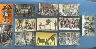 Lote 12 Tarjetas Postales Ilustradas Serie B 1974