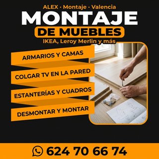 Montaje de muebles IKEA y colgar TV