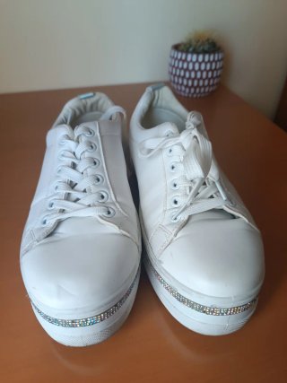 Zapatillas Blancas con Plataforma