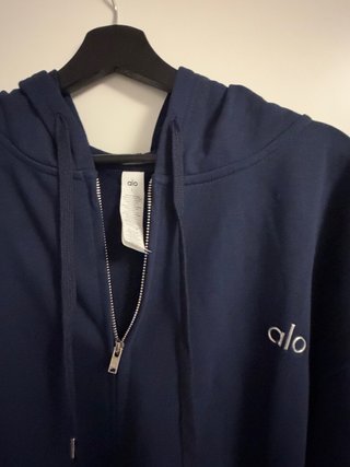 Felpa con zip Alo blu