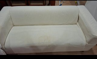 Sofá de 2 plazas blanco