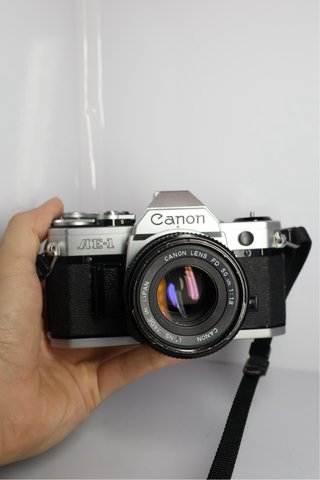 Cámara Analógica Canon AE-1 con Objetivo FD 50mm