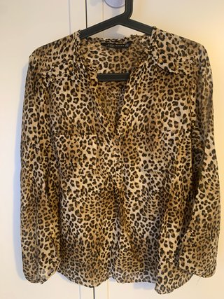 Camisa Animal Print Zara Talla M
