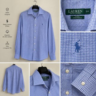 Camisa Lauren Ralph Lauren Azul Talla L