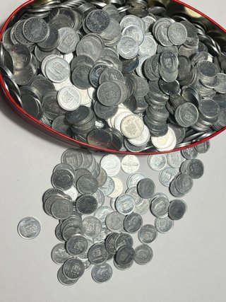 Lote de monedas de 1 peseta (1.400 gramos)