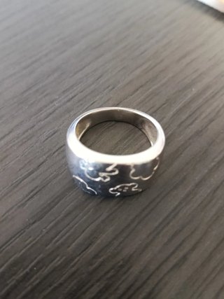 Anillo Tous ancho de plata