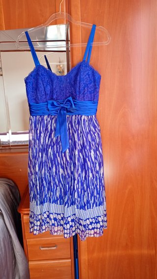 Vestido de fiesta azul talla M