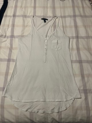 Camiseta de tirantes blanca Mango Talla S