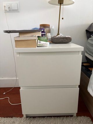 Cómoda IKEA MALM 2 cajones blanca