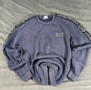 Emporio Armani EA7 Navy Blue Sweatshirt Old Money