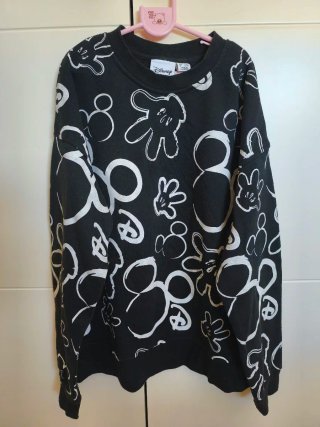 Sudadera Disney Negra Talla 2XS. 32-34. Estampada