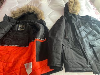 Abrigos Parkas Raintex Negro Tallas 146 y 164