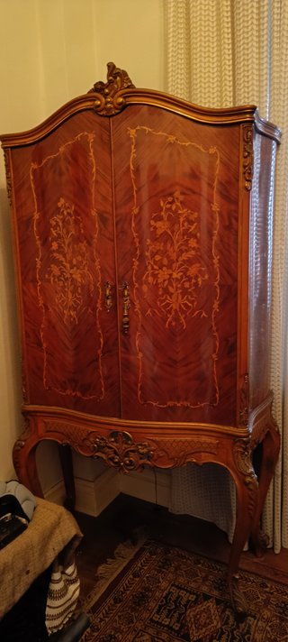 Mueble Bar Antiguo Estilo Luis XV