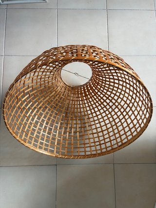 Lámpara de techo IKEA de bambú
