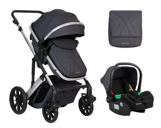 Carrito de Bebé 3 en 1 Kikkaboo Darling Gris