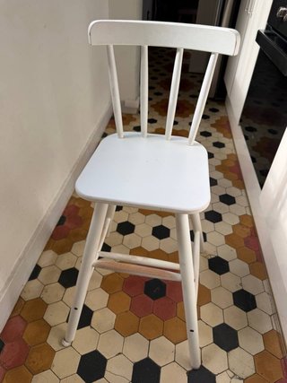 Silla infantil IKEA AGAM blanca