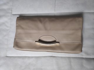 Bolso de mano beige de Piel