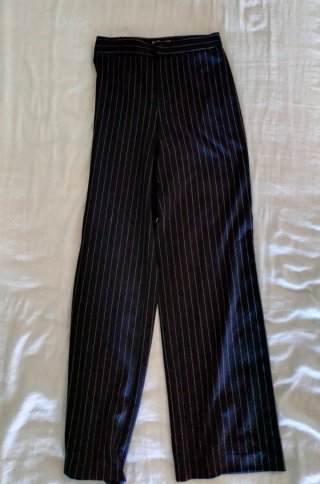 Pantalón a rayas Azul Marino Stradivarius Talla 36