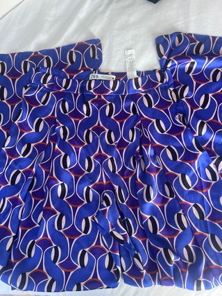 Pantalones Palazzo Zara Estampados Talla M