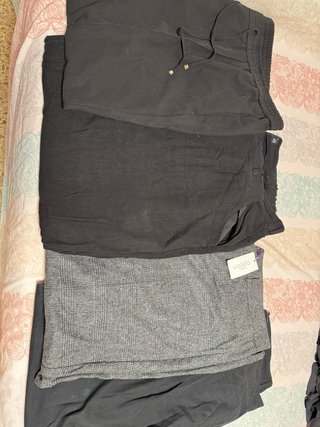 Lote 4 Pantalones Violeta by Mango Talla 50/52
