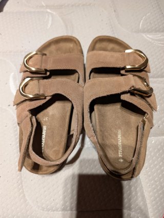 Sandalias Stradivarius Antelina Camel Talla 37