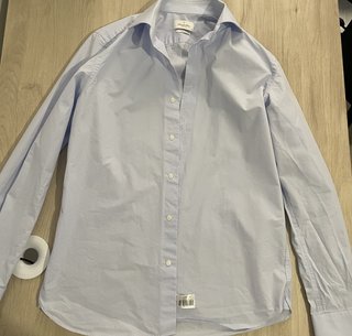 Camisa Emidio Tucci celeste slim fit talla 40