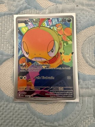 Carta Pokémon Scraggy 140/128 30 Aniversario 🇪🇸