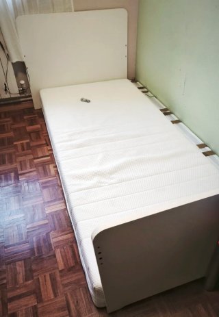 Cama 90x200x20cm con Somier y Colchón