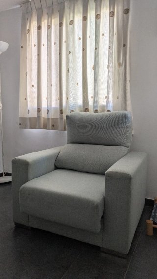 Sillón individual verde menta