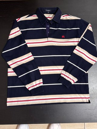 Camisa Polo Burberry Azul Talla S