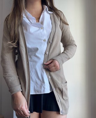 Chaqueta Cardigan beige Zara S