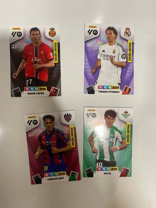 4 Cartas Adrenalyn 2025-2026 Edición Limitada