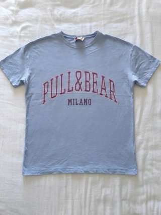 Camiseta Pull&Bear Azul Talla S