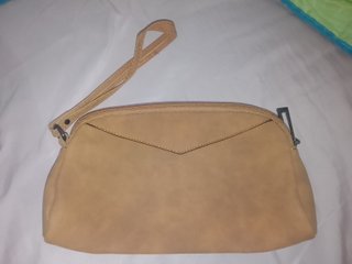 Bolso de mano beige