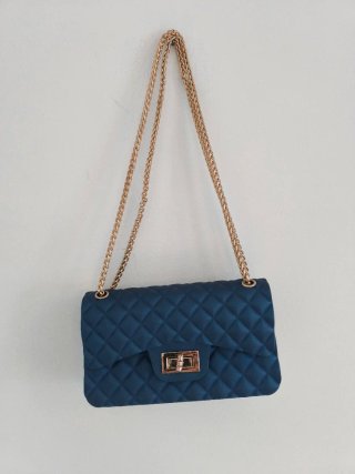 Bolso Acolchado Azul Rey