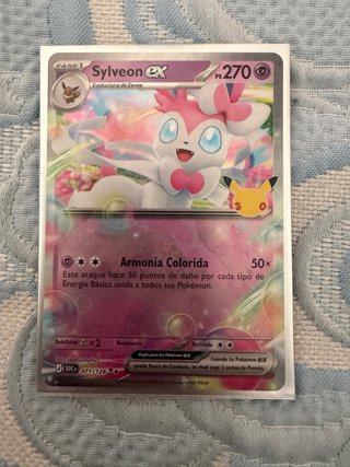 Carta Pokémon Sylveon EX 071/128 30 aniversario 🇪🇸
